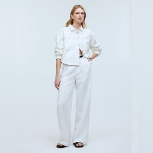 Madewell The Harlow Wide-Leg Pant in 100% Linen